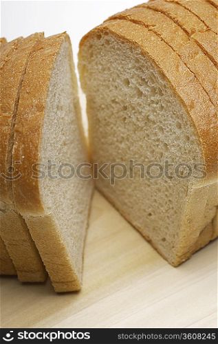 Sliced bread, close-up