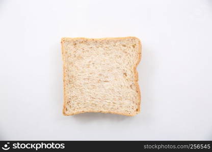 sliced cereals bread isolated on white background