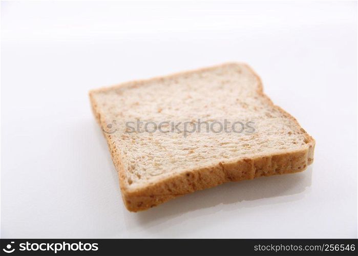 sliced cereals bread isolated on white background