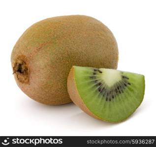 sliced Kiwi fruit isolated on white background cutout