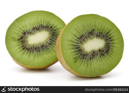 sliced Kiwi fruit isolated on white background cutout