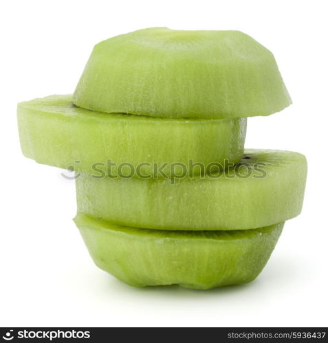 sliced Kiwi fruit isolated on white background cutout