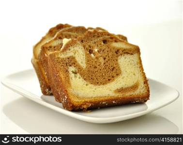 sliced loaf cake