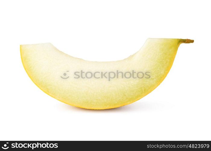 sliced melon isolated on white background. melon