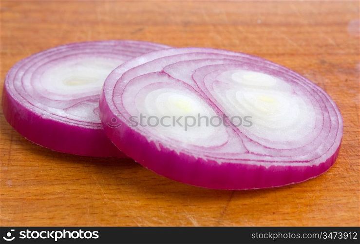 sliced onions on a cutting board