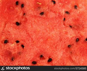Sliced ripe watermelon isolated on white background