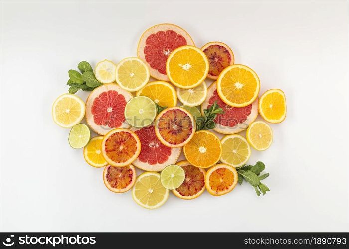 slices citrus fruit pile. Resolution and high quality beautiful photo. slices citrus fruit pile. High quality and resolution beautiful photo concept