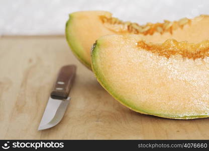 Slices of cantaloupe