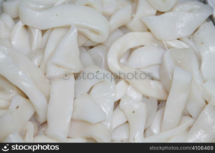 Slices of squid