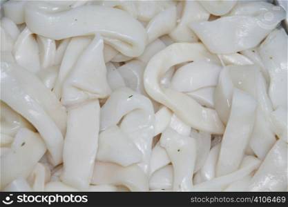 Slices of squid