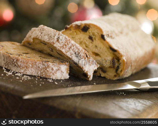 Slices of Stollen Cake