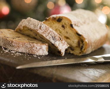 Slices of Stollen Cake