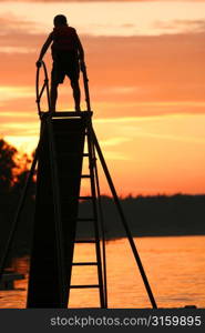 Slide at sunset