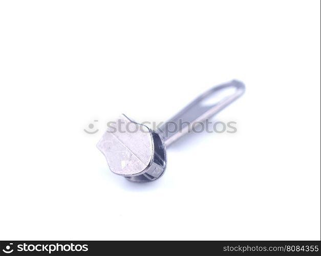 slider zipper on a white background