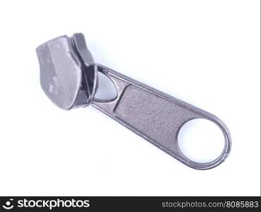 slider zipper on a white background
