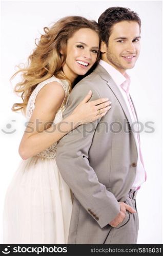 Slim and attractive lady with handsome man