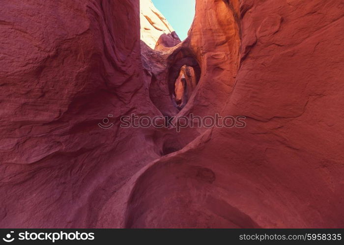 Slot canyon in Grand Staircase Escalante National park, Utah