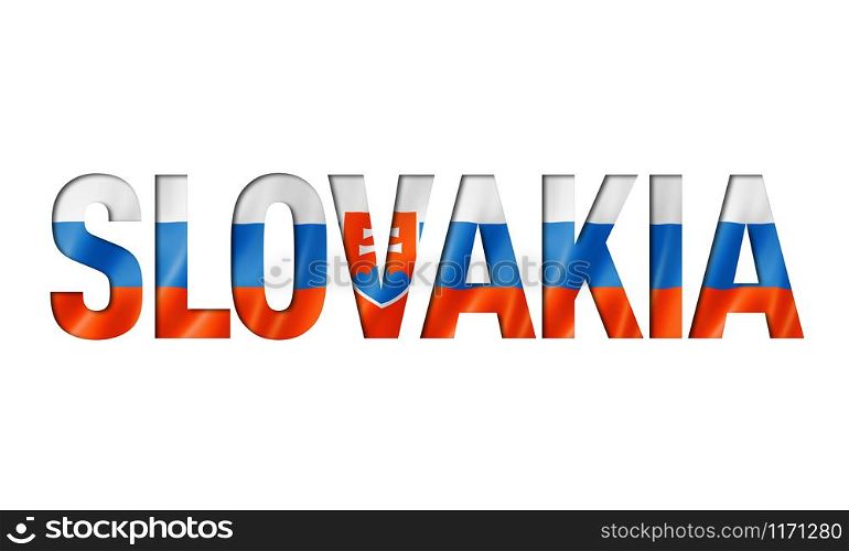 slovakian flag text font. slovakia symbol background. slovakian flag text font