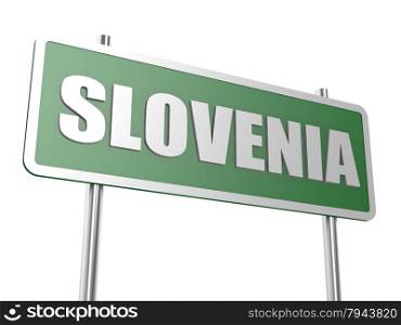 Slovenia image with hi-res rendered artwork that could be used for any graphic design.. Slovenia