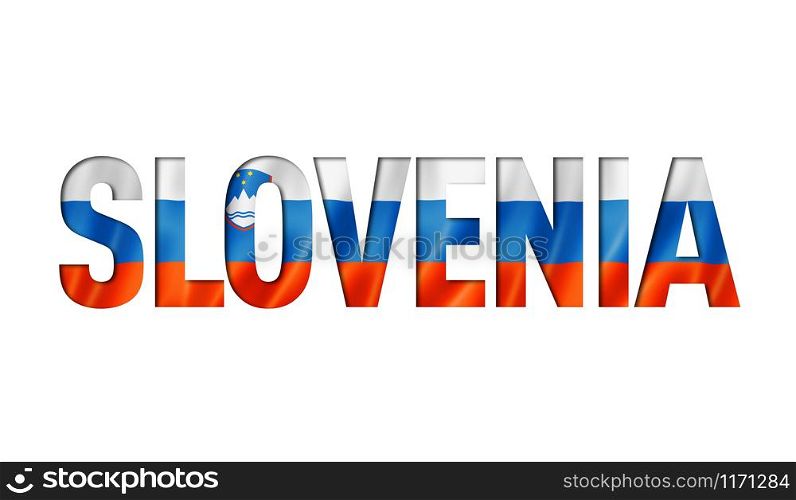 slovenian flag text font. slovenia symbol background. slovenian flag text font