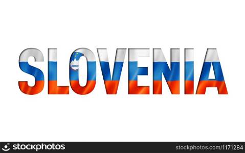 slovenian flag text font. slovenia symbol background. slovenian flag text font