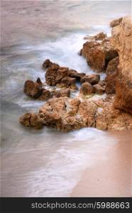 slow shutterspeed picture at the coast of spain