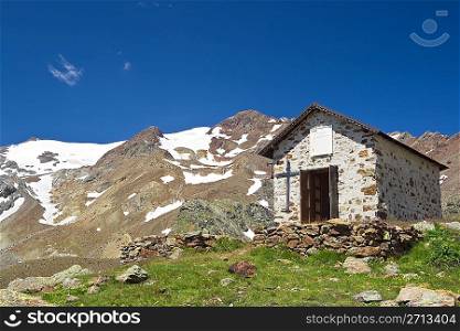 small alpine chapel