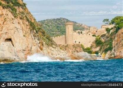 Small beach in Tossa de Mar, near the old medieval fortress.