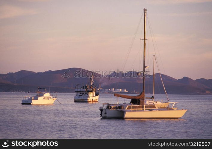 Small Boats on the Ocean