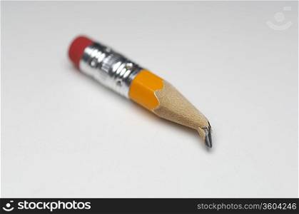 Small broken pencil, close-up