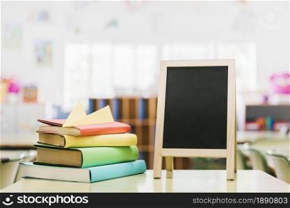 small chalk board books desk. Resolution and high quality beautiful photo. small chalk board books desk. High quality and resolution beautiful photo concept