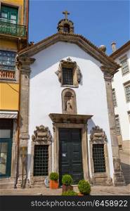 small chapel on the river douro banks in ribeira, Porto, Portugal