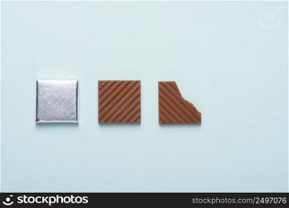 Small chocolate bar life cycle concept