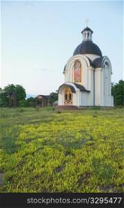 Small church in remote area of Ukraine