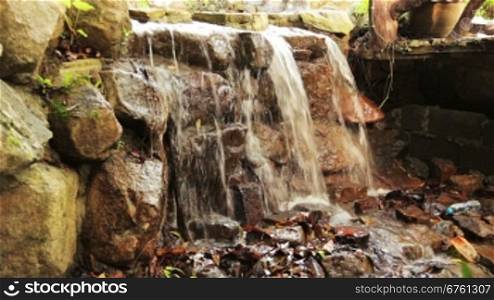 small decorative waterfall