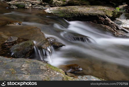 Small Endert creek in a side valley of the Moselle river close to Cochem during springtime, Germany