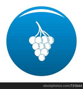 Small grape icon. Simple illustration of small grape vector icon for any design blue. Small grape icon vector blue