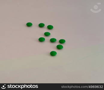 Small green pills