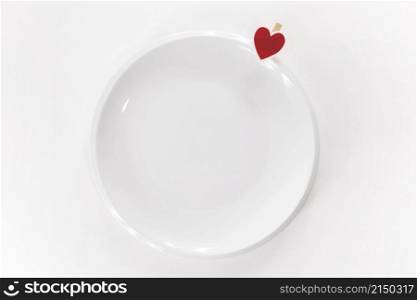small heart attached plate