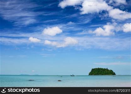 small jungle island in Andaman Sea, Thailand
