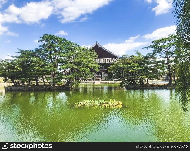 Small lake. Gyeongbokgung Palace. South Korea