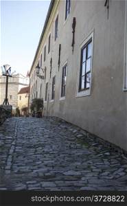 Small lane in Cesky Kromlov old town