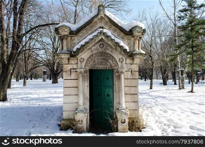 Small mausoleum in a historic Ivancho Mihailov Rousse Bulgaria