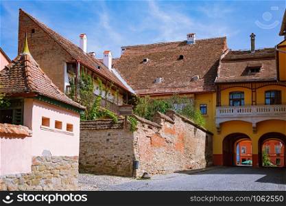 Small Medieval Fortified City - Sighisoara, Romania. Small Medieval Fortified City