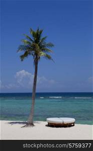 small Mexico beach at Yucatan
