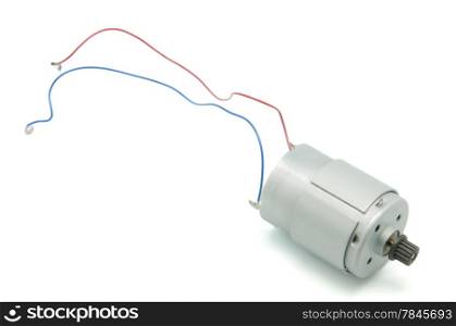small motor on a white background