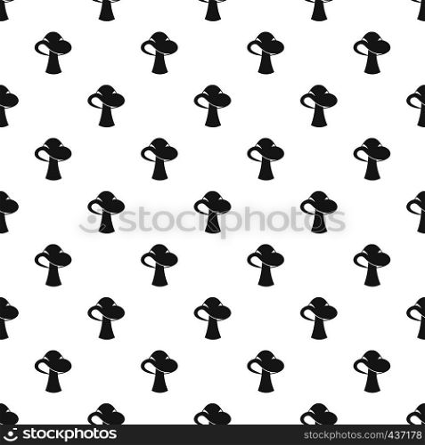 Small mushroom pattern seamless in simple style vector illustration. Small mushroom pattern vector
