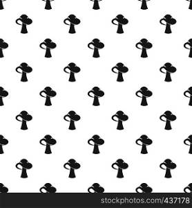 Small mushroom pattern seamless in simple style vector illustration. Small mushroom pattern vector
