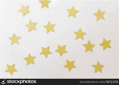 small paper stars table. High resolution photo. small paper stars table. High quality photo