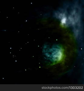 Small part of an infinite star field of space in the Universe. Elements of this image furnished by NASA . 3D rendering. Small part of an infinite star field. 3D rendering